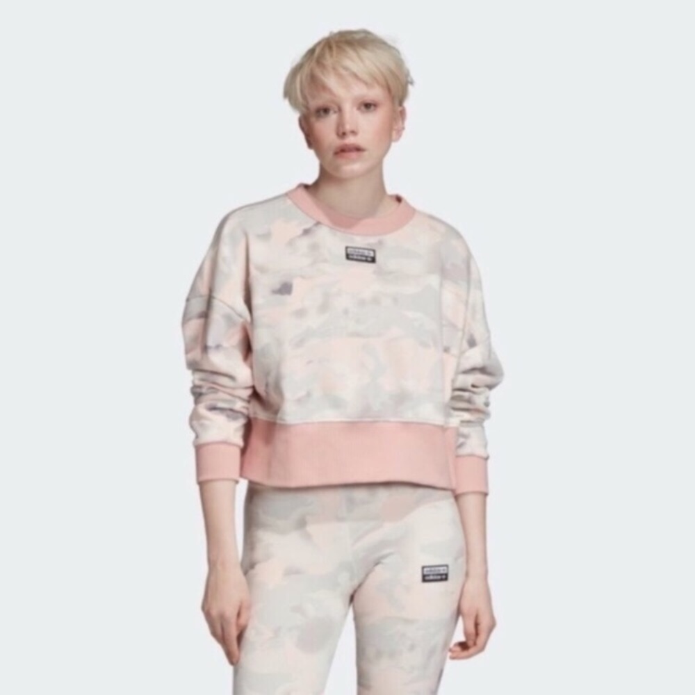 NWT Adidas Originals Cropped Sweater Size XL